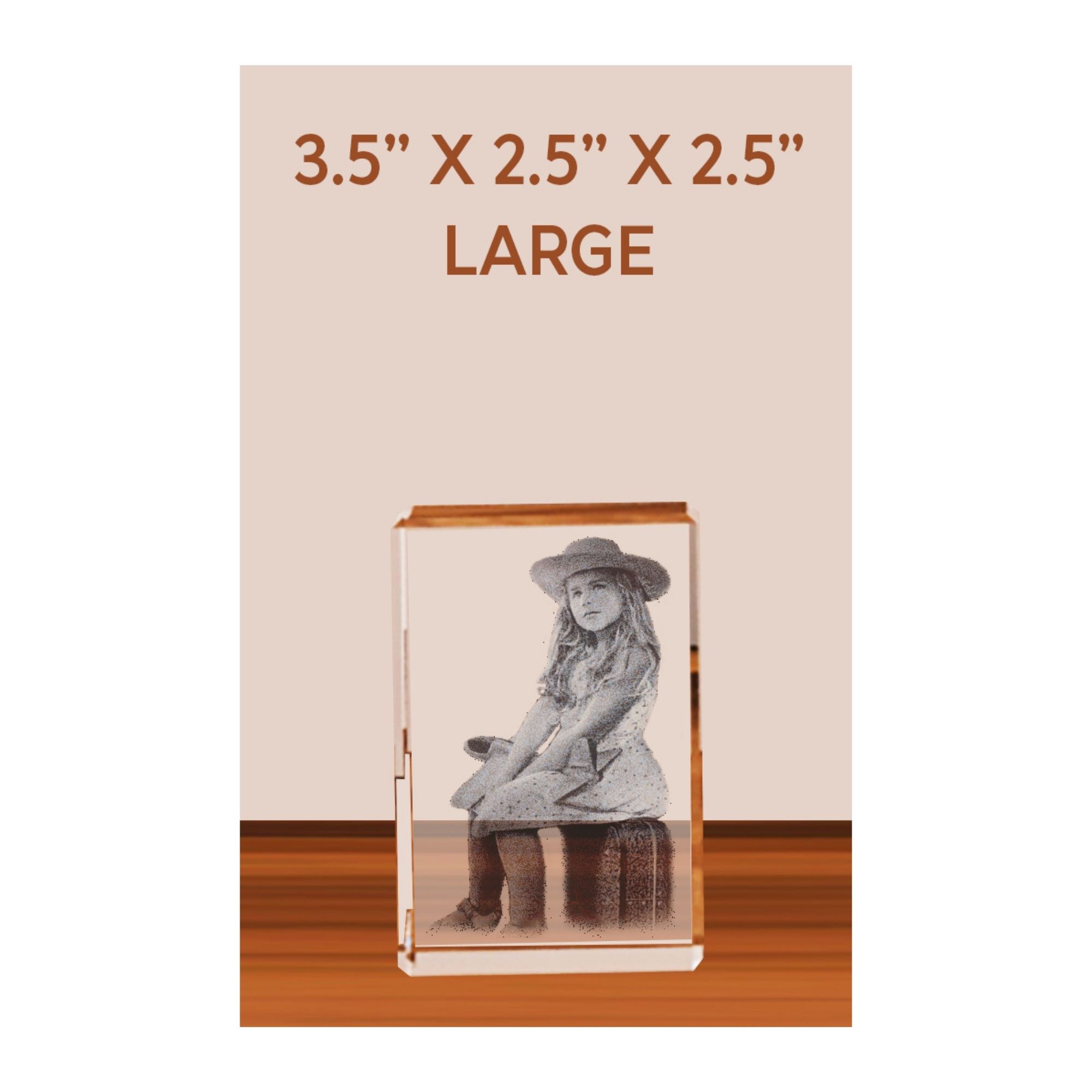 Cristal grande rectangular 90x60mm