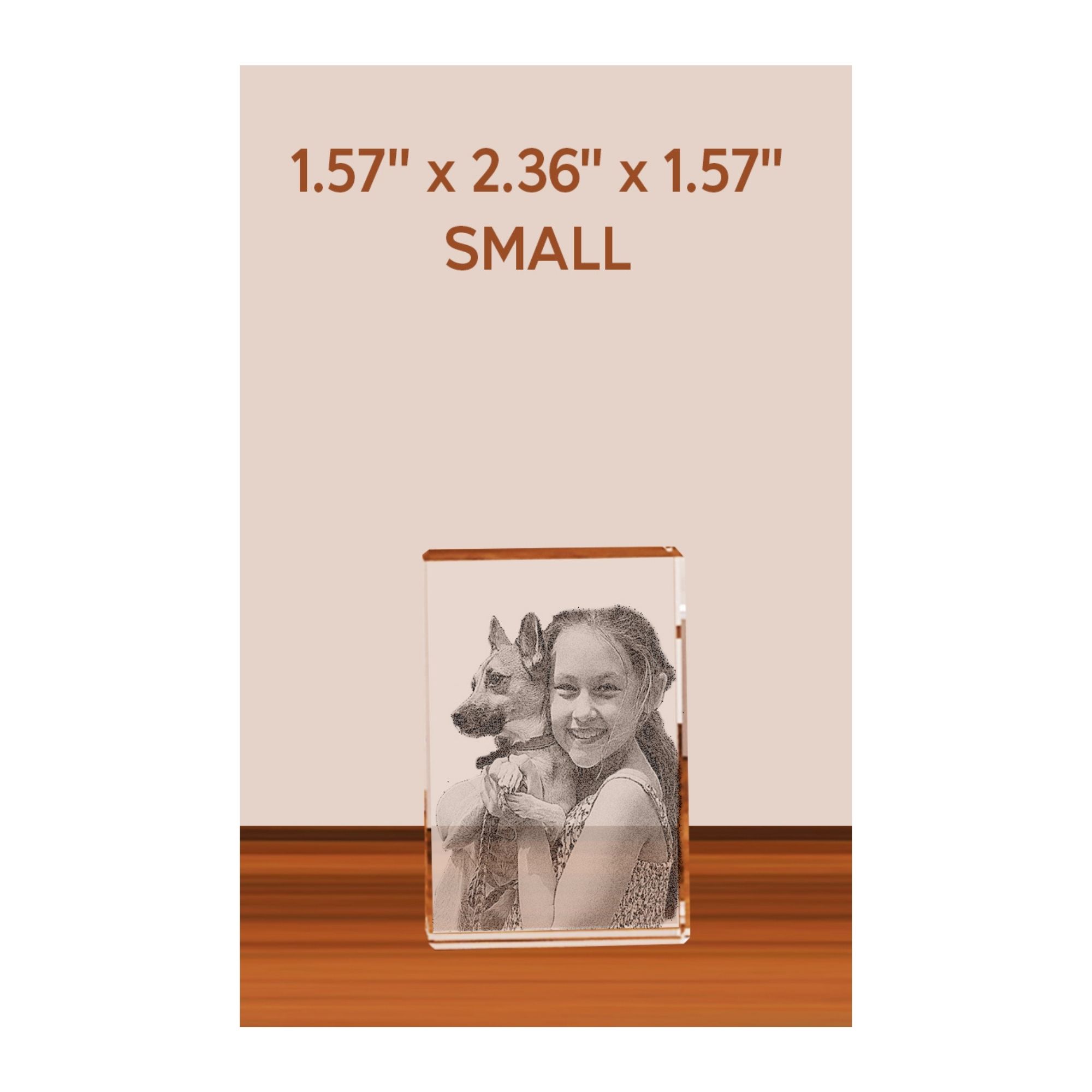 Cristal pequeño rectangular 60x40mm