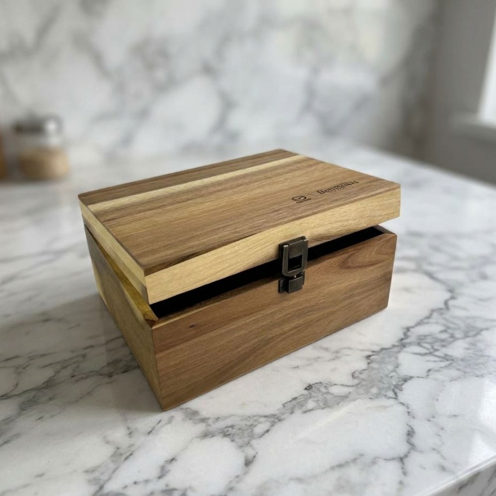 Boîte de maintien en bois 9 x 7 pouces
