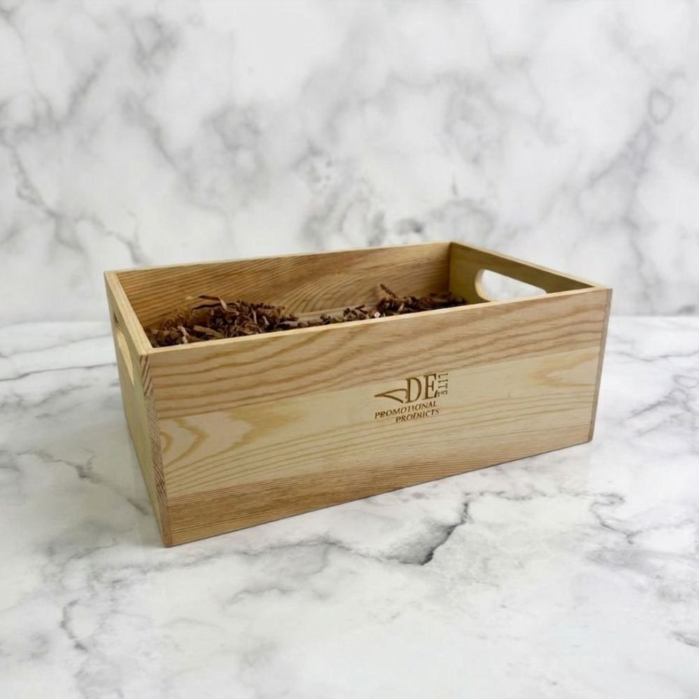 Caisse en bois léger 12x8,25x4,5 pouces