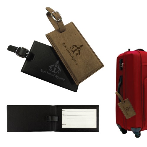 Executive Luggage Tag — Deboss, Emboss & Foil Stamping