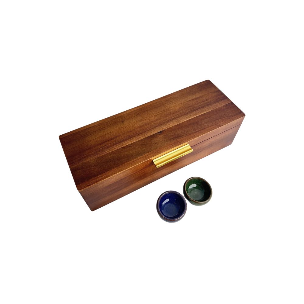 Organizador de caja de madera con separador